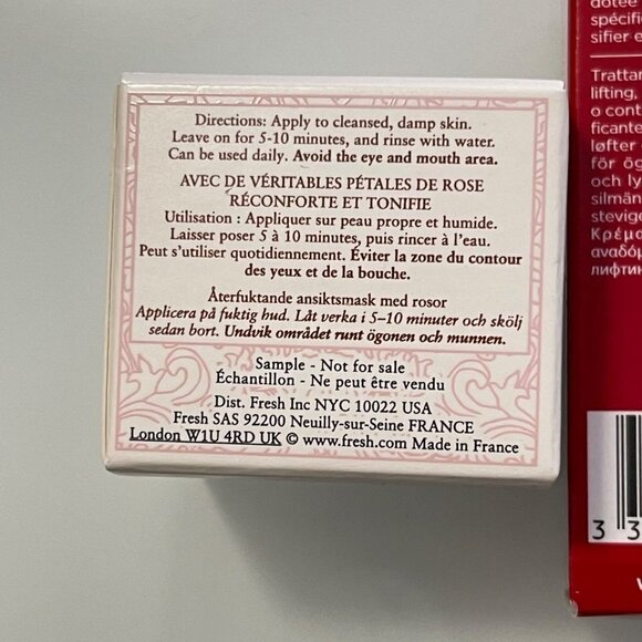 Fresh Rose Face Mask Clarins Eye Cream No7 Mario Badescu Mini Skincare Bundle - Picture 7 of 11